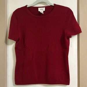 Gorgeous Rust/red Neiman Marcus M cashmere sweater